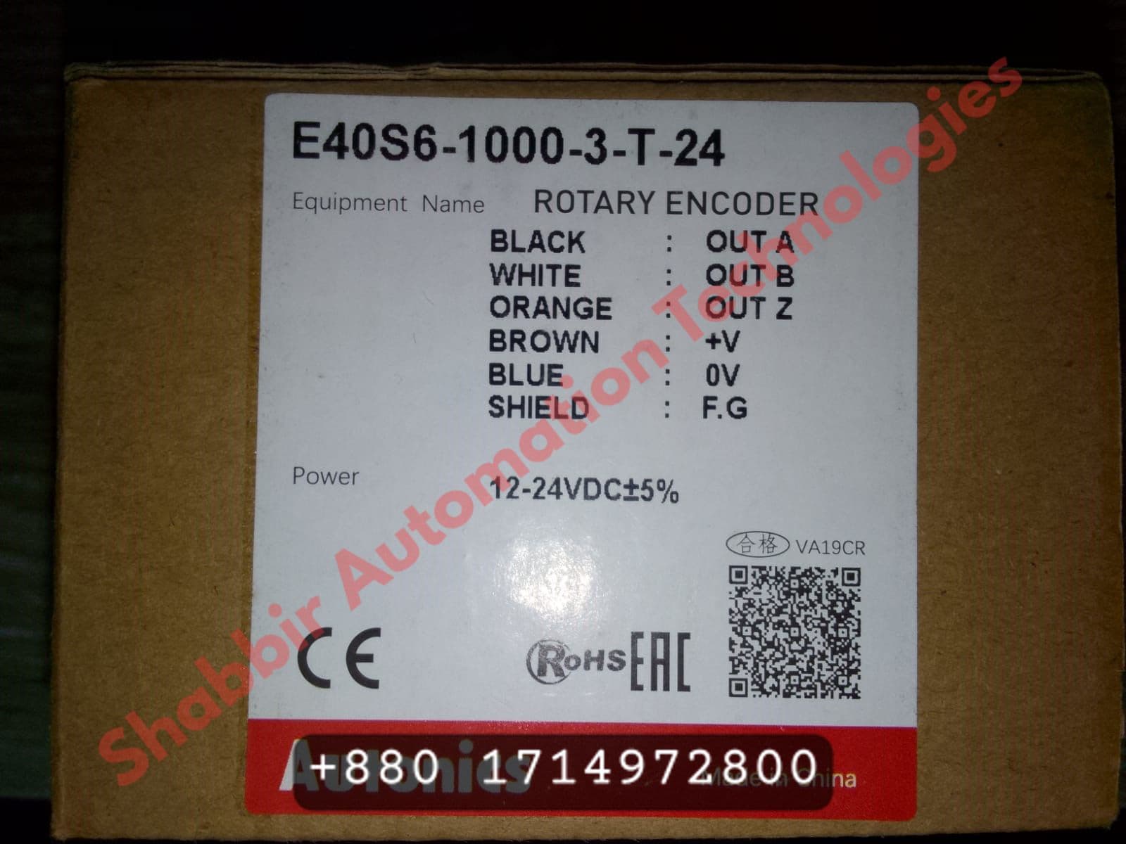 Rotary Encoder -24V DC 1000P/R China
